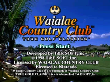 Waialae Country Club - True Golf Classics (Europe) (Rev 1) screen shot title